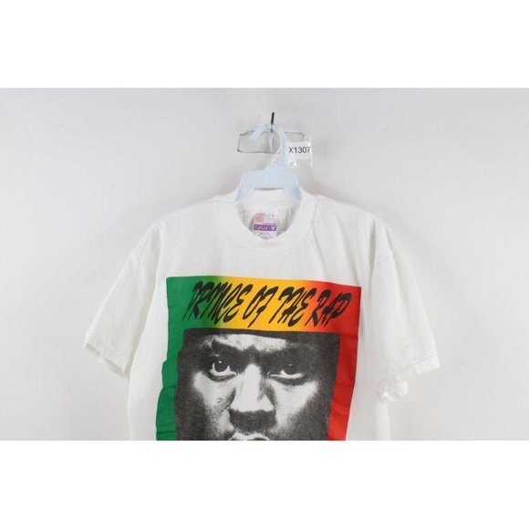 Vintage 90s Mens Large Prince of the Rap LL Cool J Short Sleeve Rap Tee T-Shirt - Picture 2 of 8